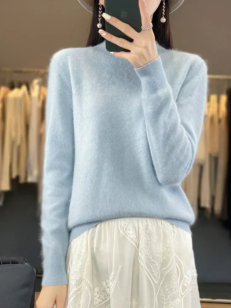 Maglione in Cashmere Ultra Morbido per Donna Lyria 100 Percento