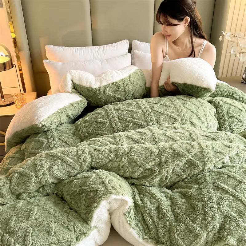 Coperta Ponderata NylaWeave Con Cashmere di Pecora Per Comfort Invernale