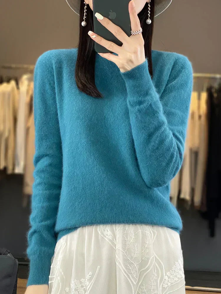 Maglione in Cashmere Ultra Morbido per Donna Lyria 100 Percento