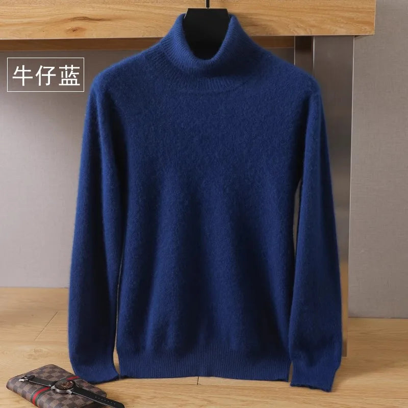 Maglione in Cashmere Aureo da Uomo, 100% Cashmere