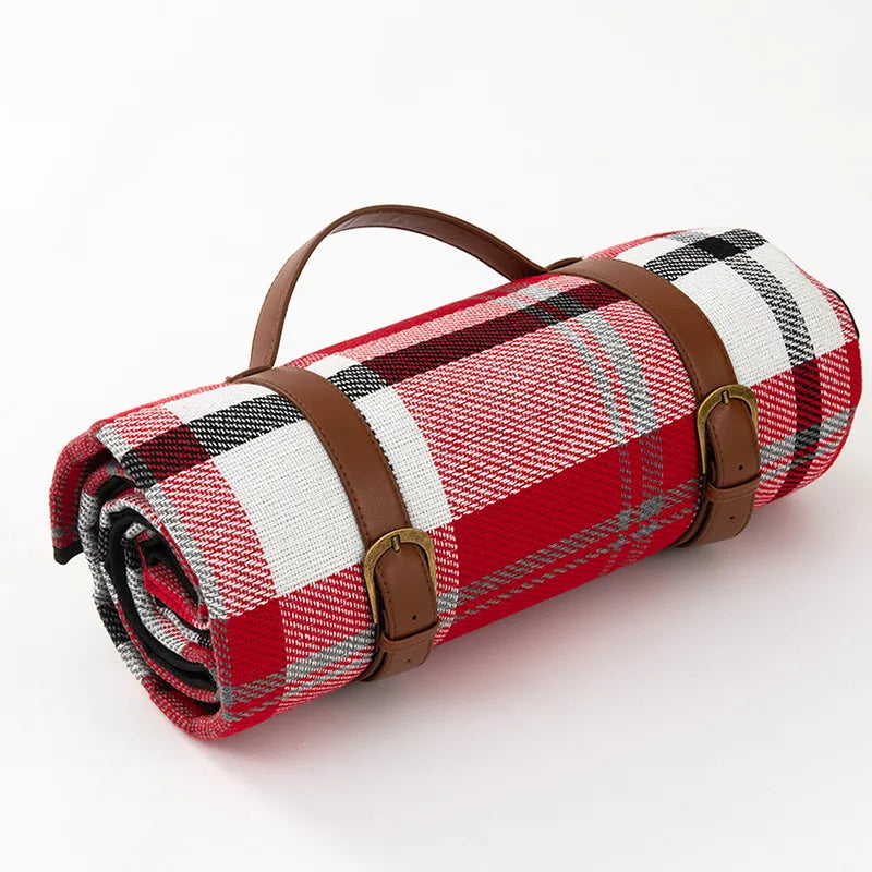 NovaPlaid | Coperta da picnic pieghevole impermeabile con manico | Brehn