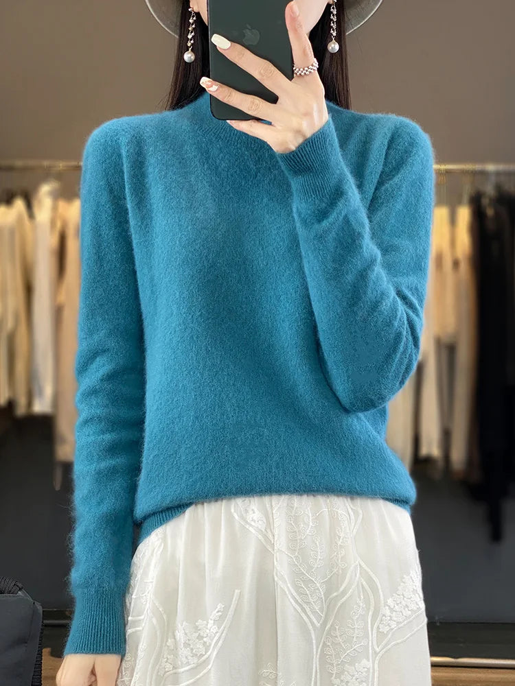 Maglione in Cashmere Ultra Morbido per Donna Lyria 100 Percento