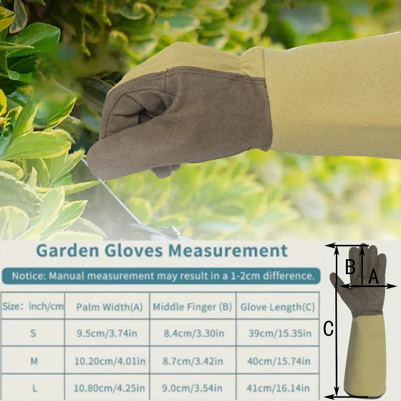 GardenGuard Guanti Antispina | Traspiranti & Pelle Microfibra Robusta | Per Giardinieri