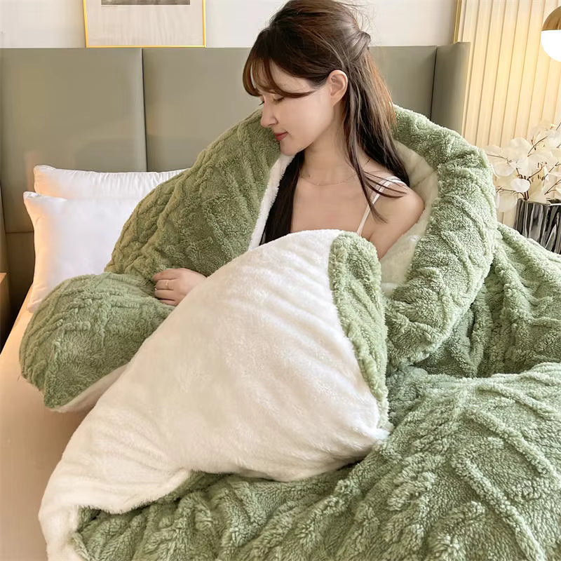Coperta Ponderata NylaWeave Con Cashmere di Pecora Per Comfort Invernale