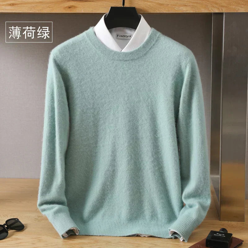 Maglione in Cashmere O-Collo di Lyra, Design Giapponese