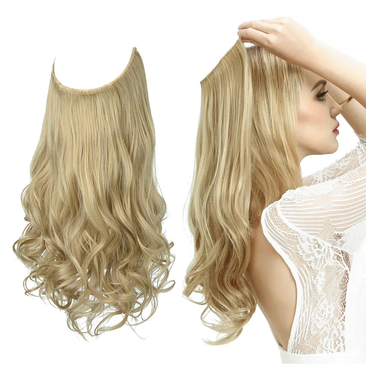 SecretHair | Extension in Capelli Veri Premium | 100% Qualità REMY | Volume e Lunghezza Senza Cuciture | Lucentezza Naturale | Resistenti al Calore e Durevoli