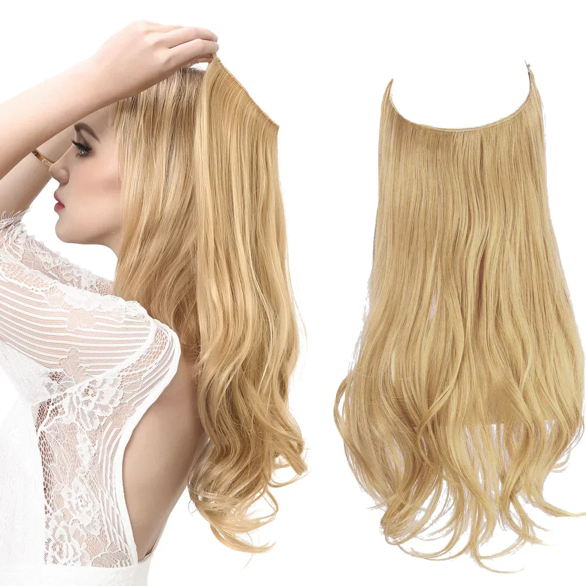 SecretHair | Extension in Capelli Veri Premium | 100% Qualità REMY | Volume e Lunghezza Senza Cuciture | Lucentezza Naturale | Resistenti al Calore e Durevoli
