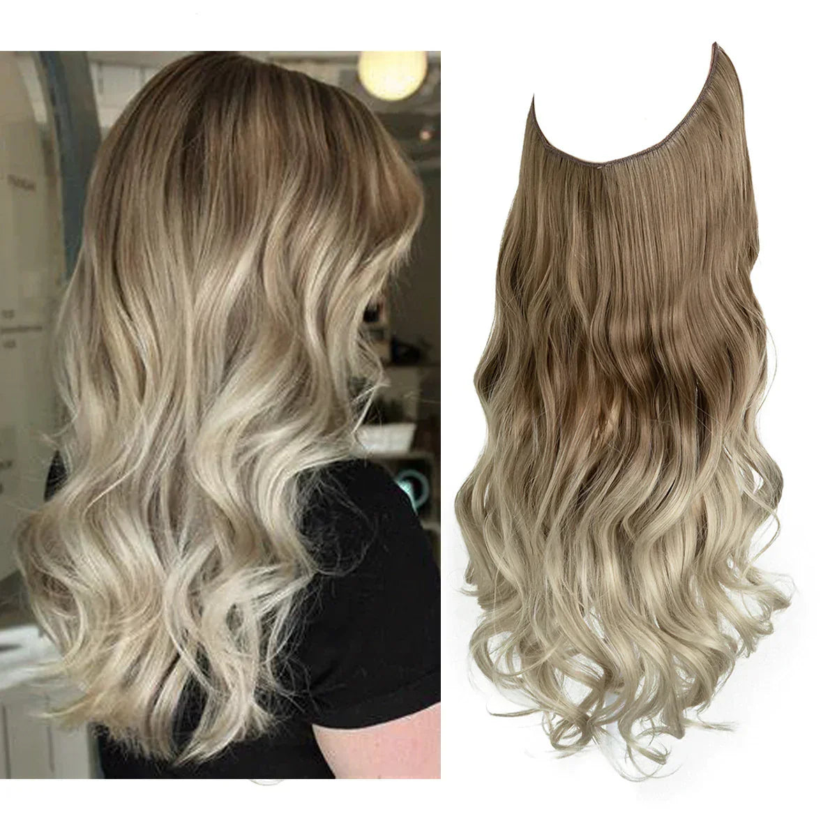 SecretHair | Extension in Capelli Veri | Volume Naturale con Onde | Biondo