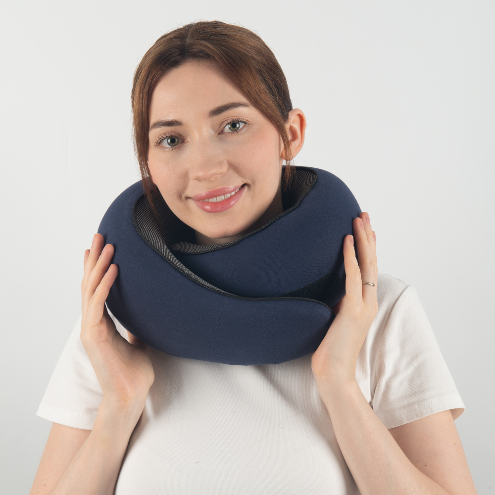 LuxVoyage Elite Cuscino da Viaggio | Comfort e supporto ottimali per viaggi rilassanti