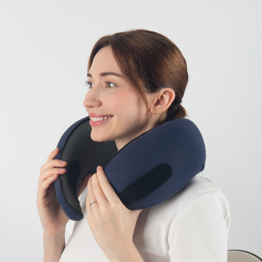 LuxVoyage Elite Cuscino da Viaggio | Comfort e supporto ottimali per viaggi rilassanti