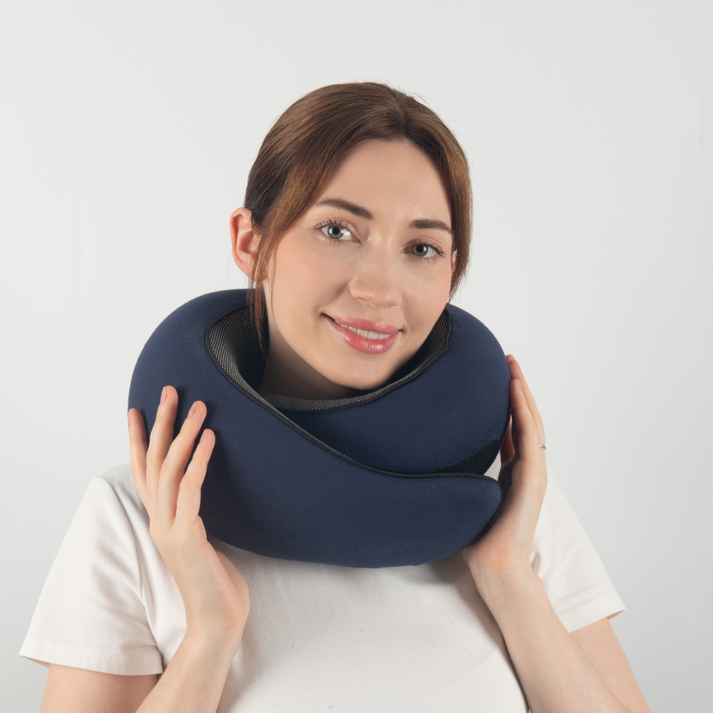 LuxVoyage Elite Cuscino da Viaggio | Comfort e supporto ottimali per viaggi rilassanti