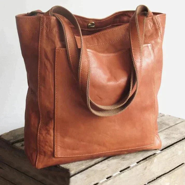 CARMÉ – Borsa a spalla resistente in morbida pelle PU