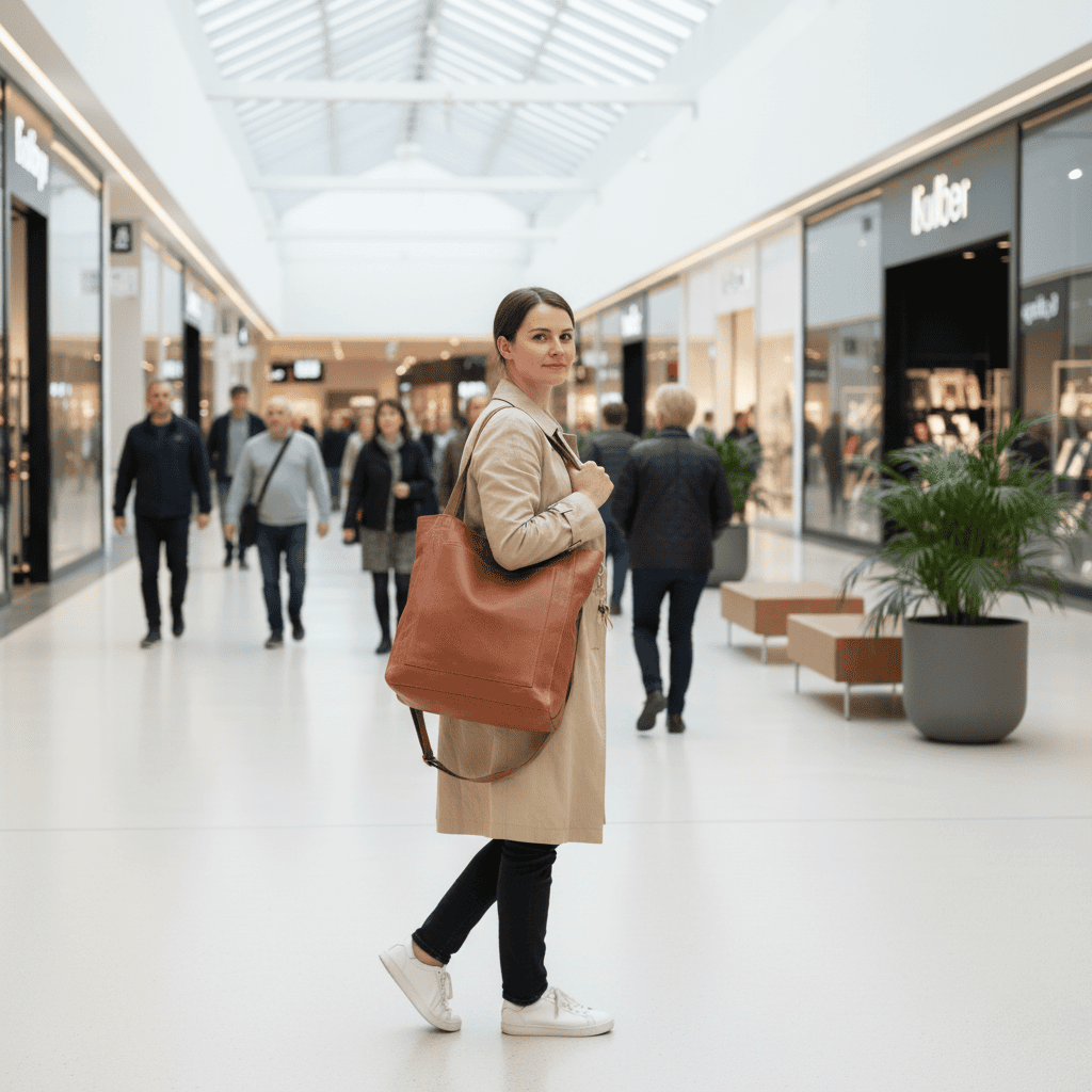 CARMÉ – Borsa a spalla resistente in morbida pelle PU