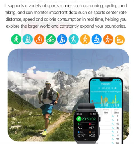 VitaSense Orologio Smart per il Monitoraggio del Benessere per il Monitoraggio della Salute Quotidiana
