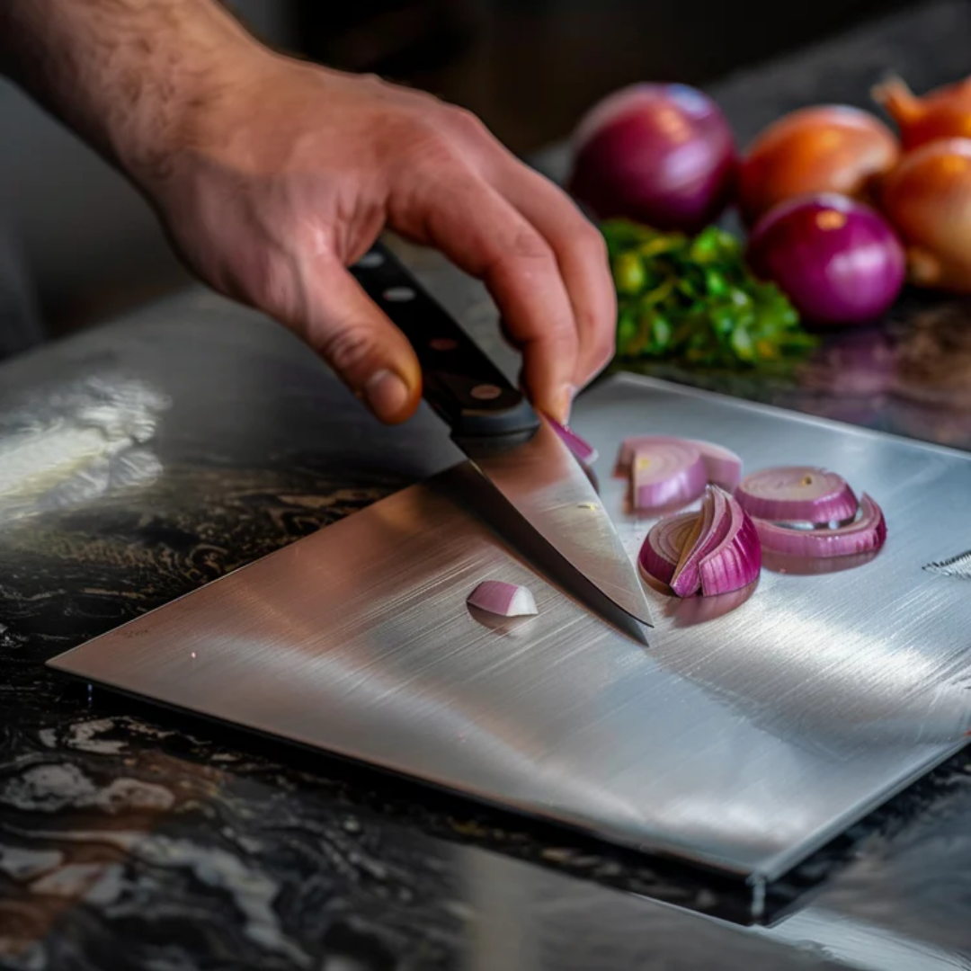 Tagliere in Acciaio Inossidabile per Professionisti e Cuochi Casalinghi