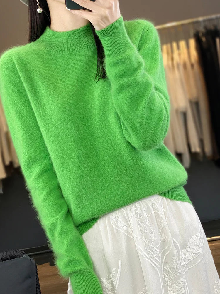 Maglione in Cashmere Ultra Morbido per Donna Lyria 100 Percento