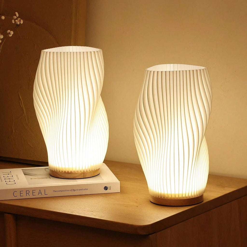 Sareno Lampada da Tavolo – Metallo & ABS – Bianco Caldo/Bianco Naturale – 20,5×11 cm/28×16 cm – Dimmerabile per Accenti Eleganti