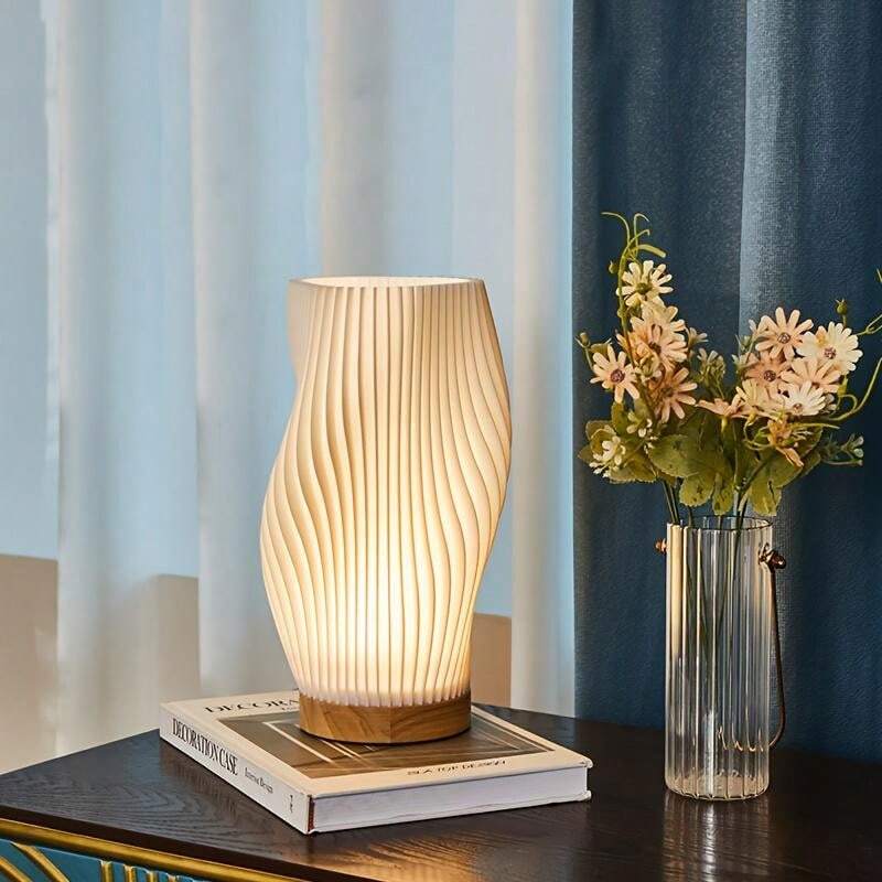 Sareno Lampada da Tavolo – Metallo & ABS – Bianco Caldo/Bianco Naturale – 20,5×11 cm/28×16 cm – Dimmerabile per Accenti Eleganti