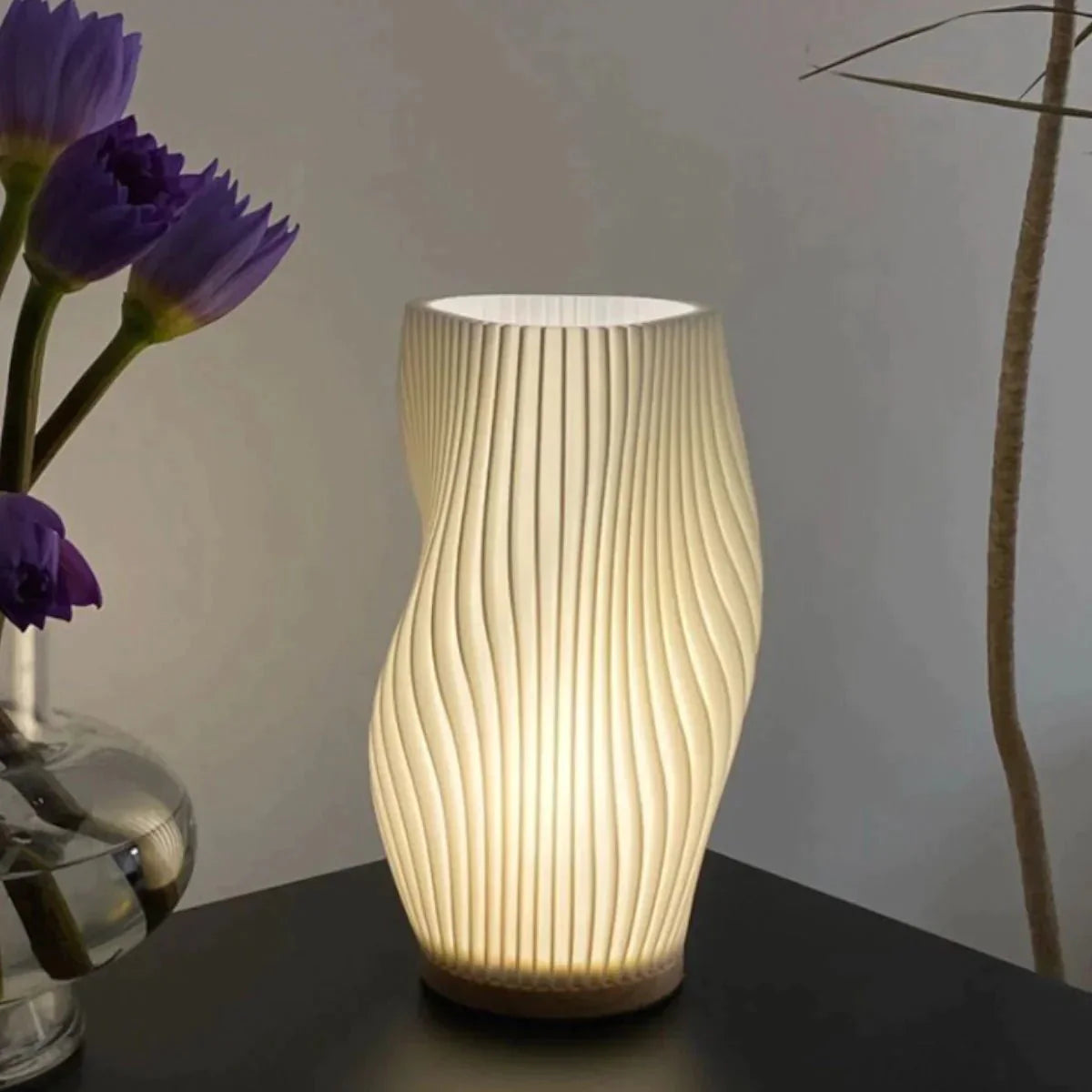 Sareno Lampada da Tavolo – Metallo & ABS – Bianco Caldo/Bianco Naturale – 20,5×11 cm/28×16 cm – Dimmerabile per Accenti Eleganti