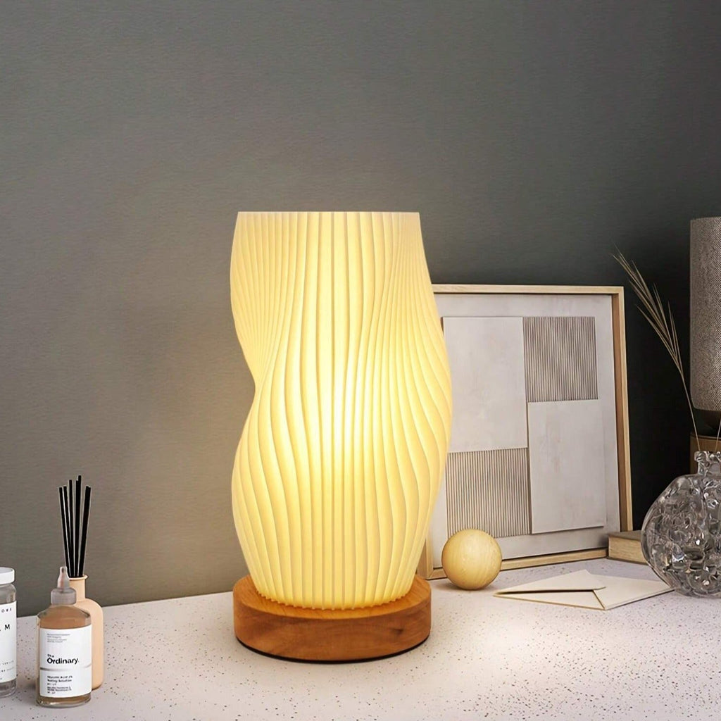 Sareno Lampada da Tavolo – Metallo & ABS – Bianco Caldo/Bianco Naturale – 20,5×11 cm/28×16 cm – Dimmerabile per Accenti Eleganti