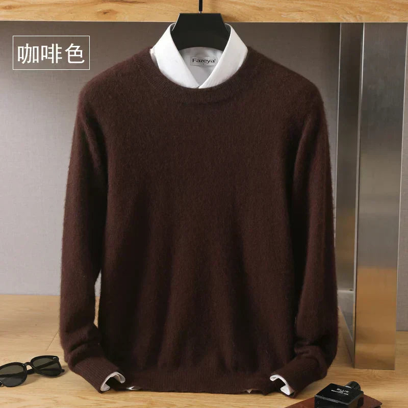 Maglione in Cashmere O-Collo di Lyra, Design Giapponese