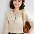 Cardigan Lyria in Cashmere a Maglia Morbida per Sovrapposizioni in Primavera e Autunno