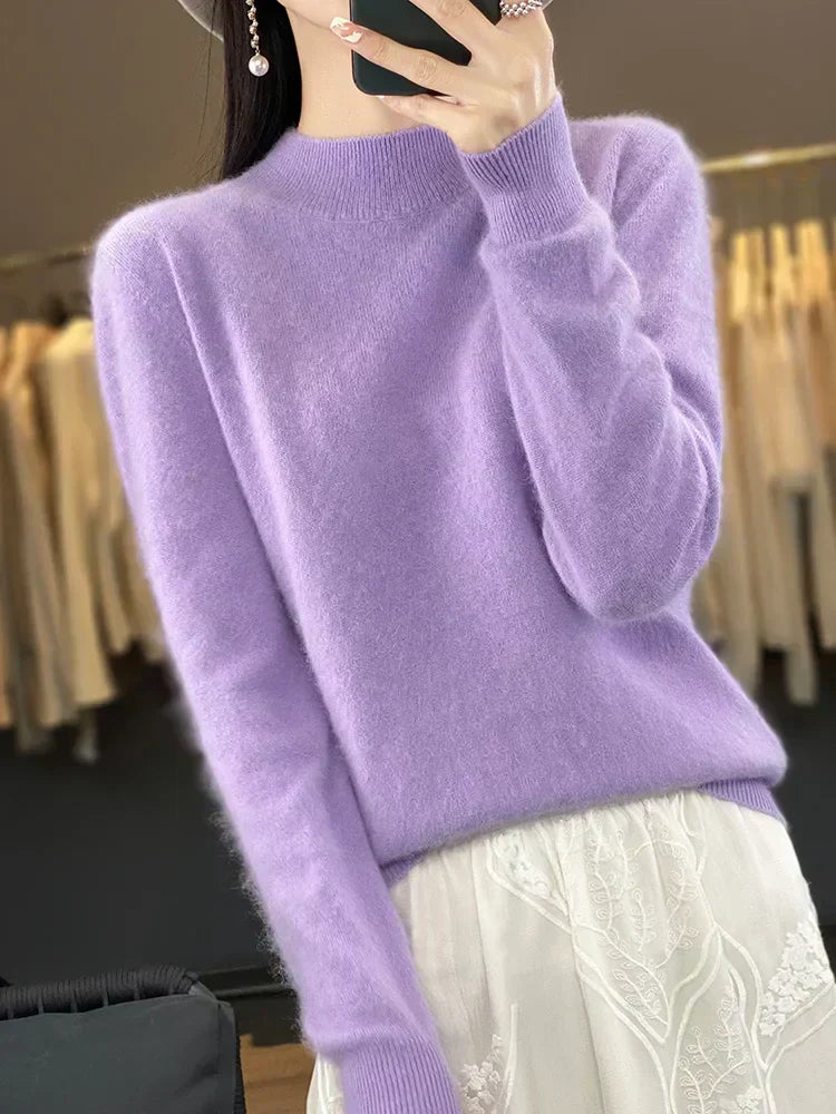 Maglione in Cashmere Ultra Morbido per Donna Lyria 100 Percento