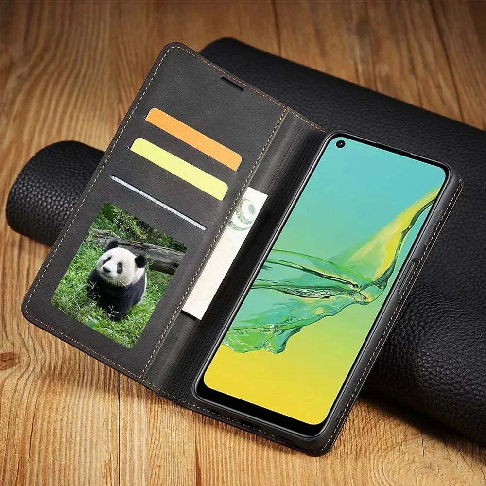 Brehn Samsung Hülle: Custodia in pelle magnetica per una protezione elegante
