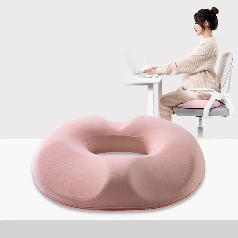 OrthoRelax | Cuscino per seduta in Memory Foam | Sollievo per il coccige e la colonna vertebrale | Ergonomico e Confortevole