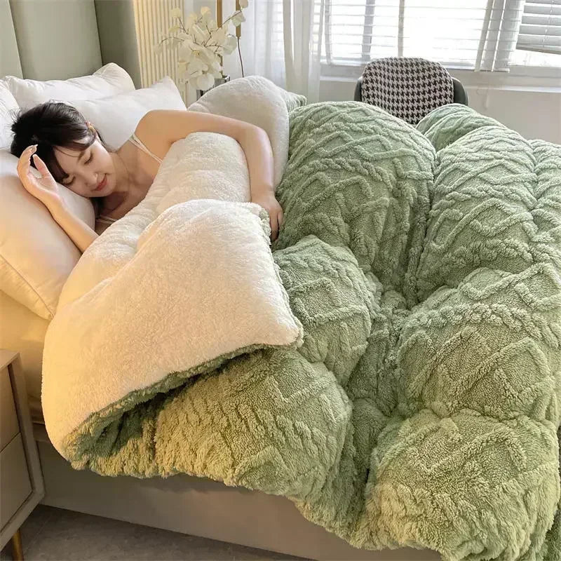 Coperta Ponderata NylaWeave Con Cashmere di Pecora Per Comfort Invernale