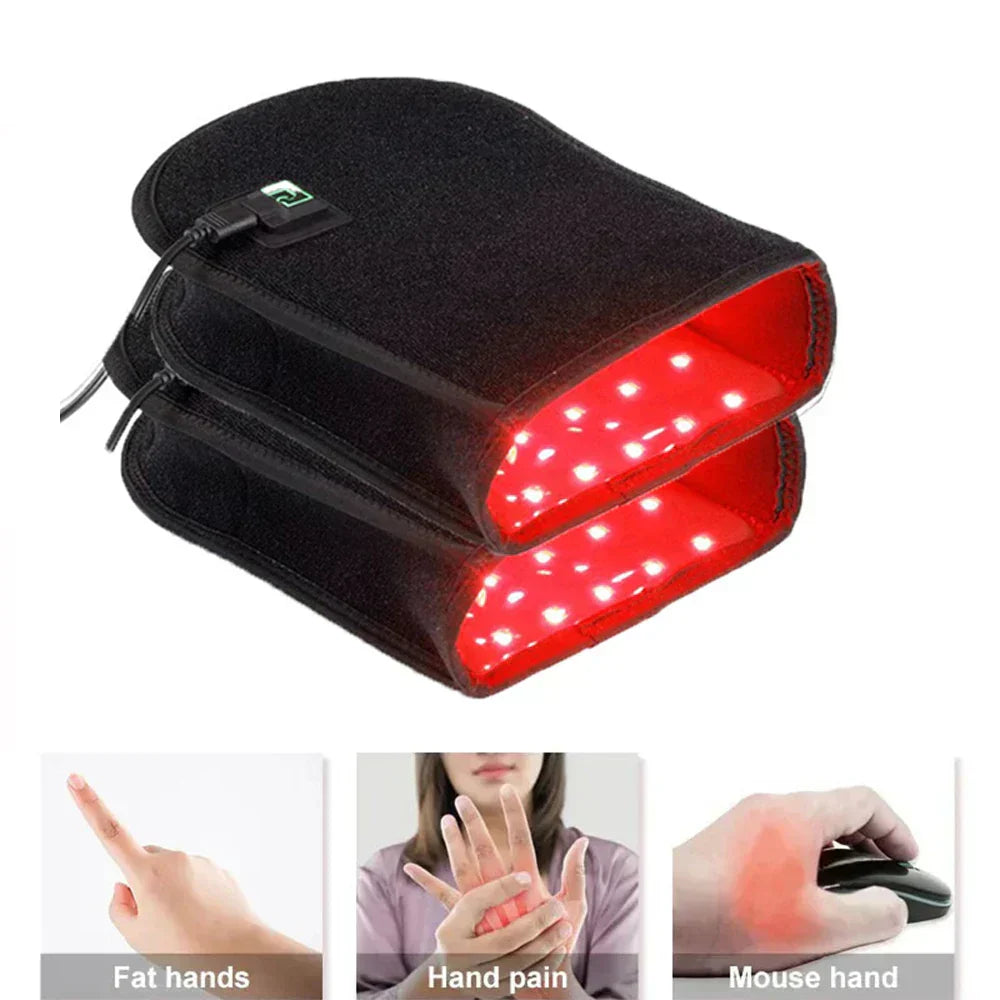 Guanto Lumera per il Sollievo dal Dolore a Mani e Articolazioni con Luce Rossa