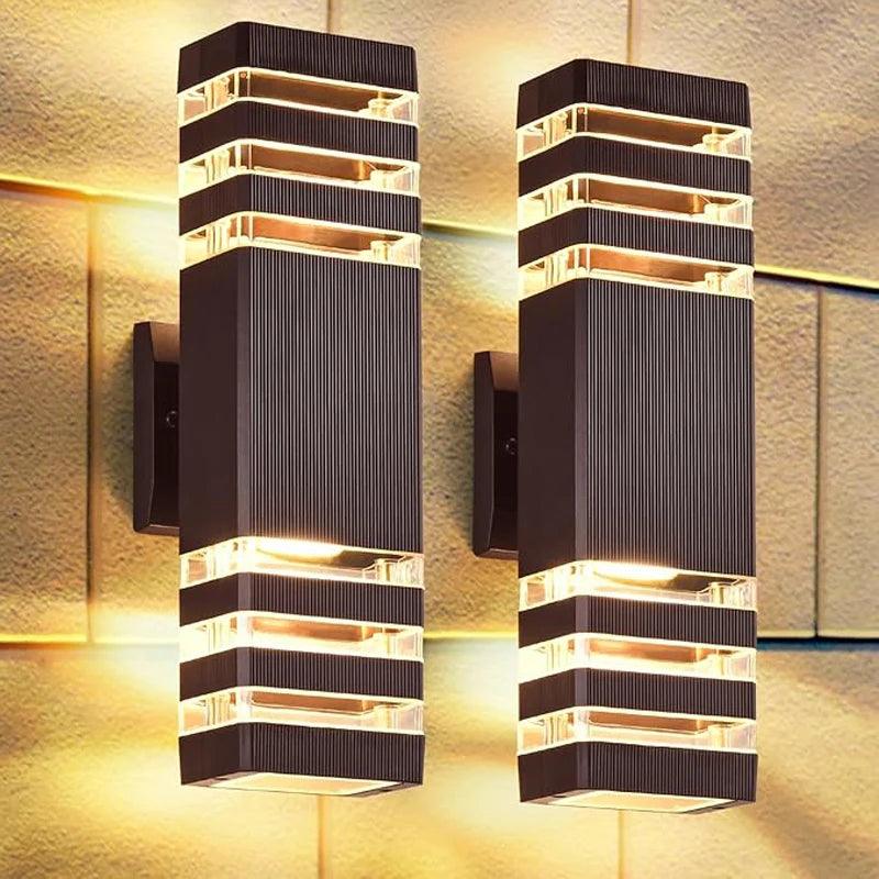 Lumivor Applique da Esterno | Luce Up-&-Down | Attacco E27 | IP65 Resistente alle Intemperie | 25×10×8 cm