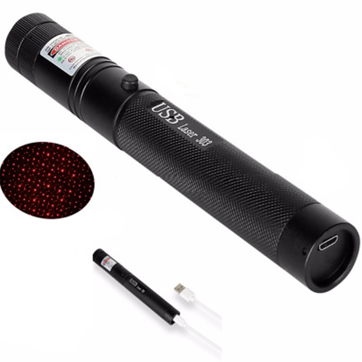 Zelara-Power Laserpointer 303 - Puntatore laser USB ricaricabile visibile ad alta potenza