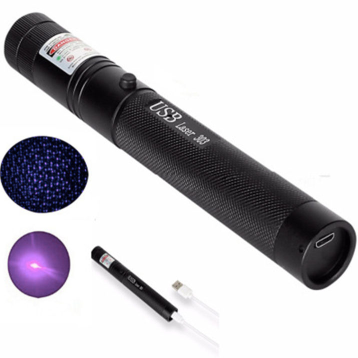 Zelara-Power Laserpointer 303 - Puntatore laser USB ricaricabile visibile ad alta potenza