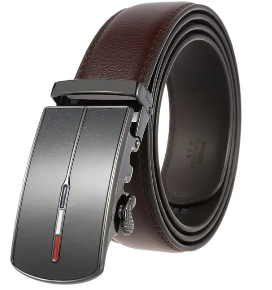 Elegante cintura da uomo di lusso con fibbia automatica