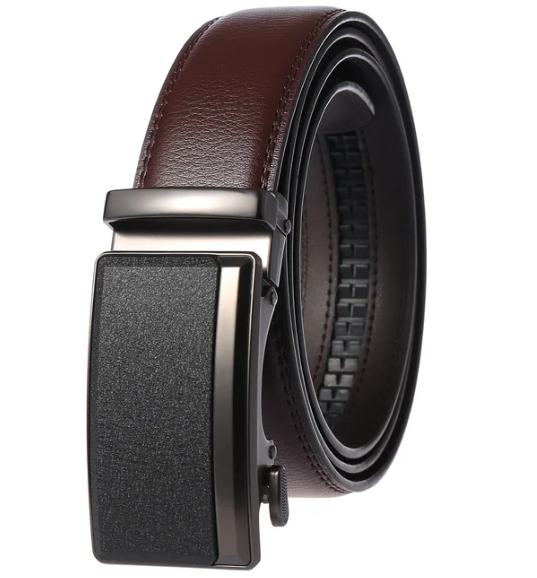 Elegante cintura da uomo di lusso con fibbia automatica
