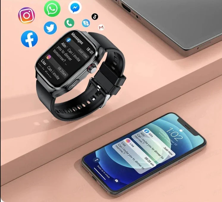 NexaPulse Smartwatch Con Connettività Bluetooth E Monitoraggio Attività Tutto Il Giorno