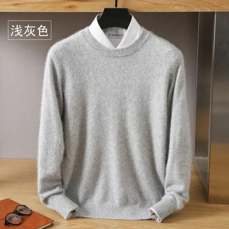 Maglione in Cashmere O-Collo di Lyra, Design Giapponese