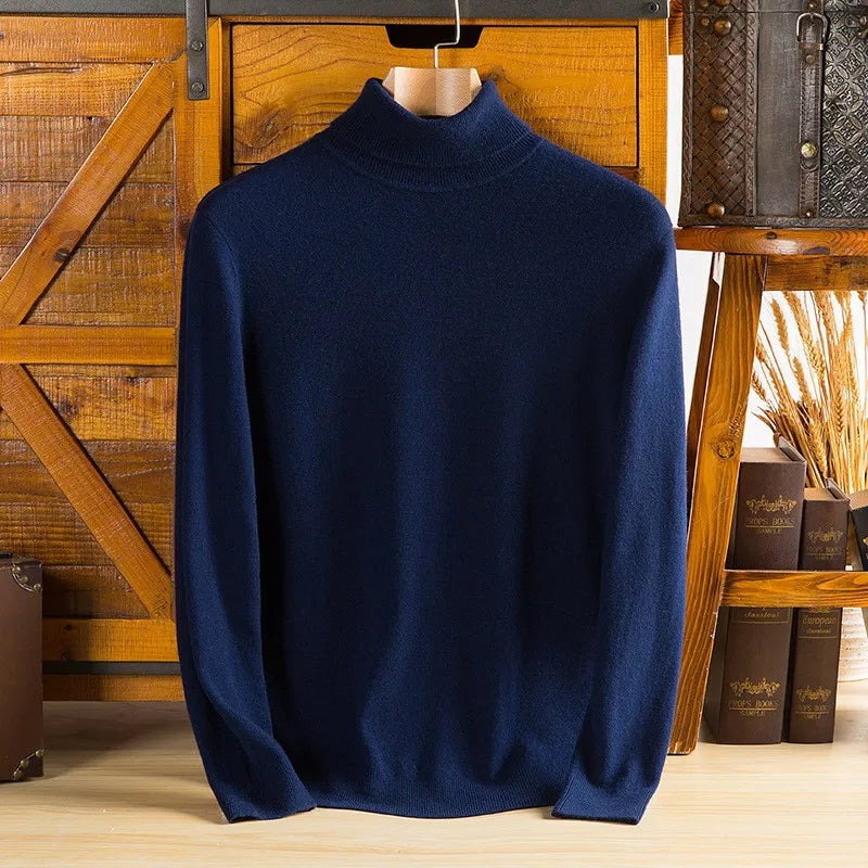 Maglione a Collo Alto da Uomo Sylvara in Cashmere 100%