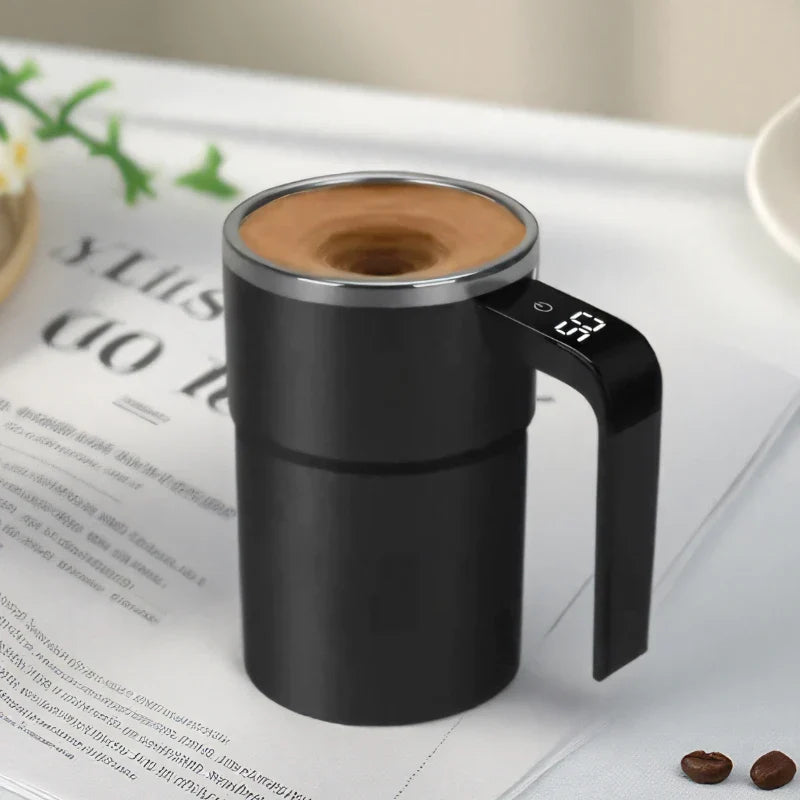 Tazza auto-mescolante con LCD e USB | Tazza automatica per caffè e altro | RührMeister
