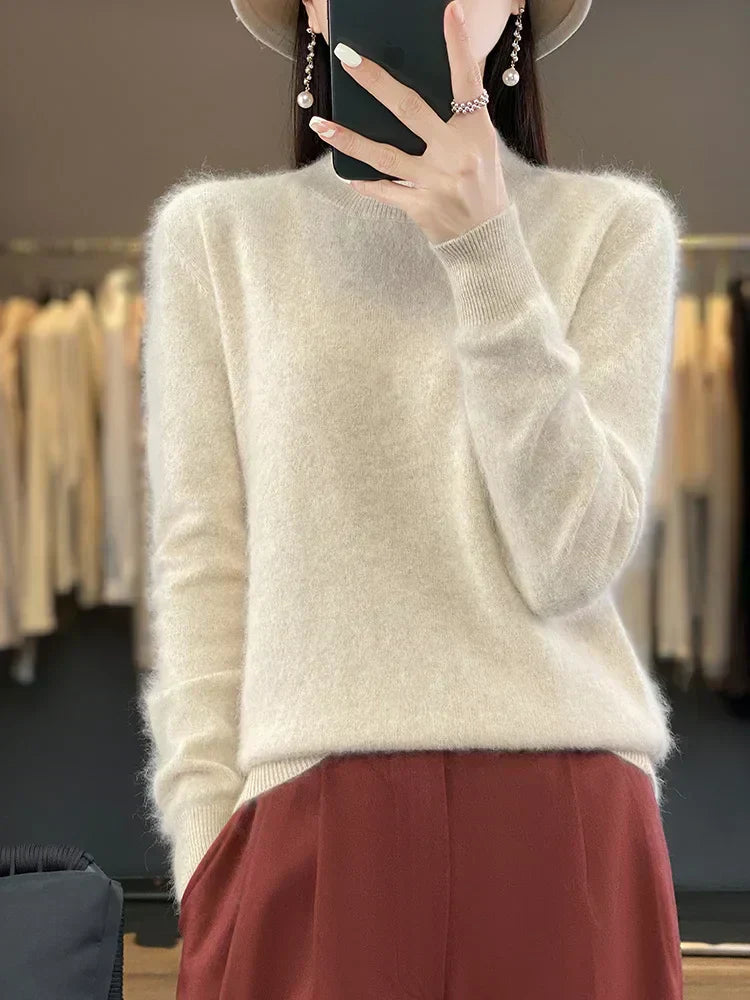 Maglione in Cashmere Ultra Morbido per Donna Lyria 100 Percento
