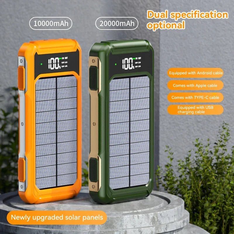 Voltora 20K | Powerbank Solare | Capacità 20.000mAh | Ricaricabile e Compatto