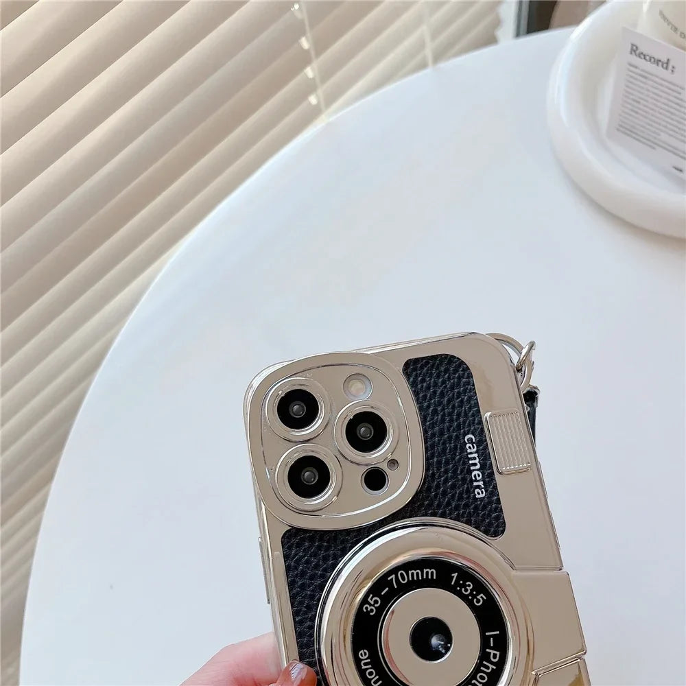 VintageCam Custodia per Telefono | Custodia in Stile Retro Stereo per iPhone