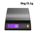 Bilancia da cucina elettronica digitale 5 kg/0,1 g e 10 kg/1 g, display LCD, strumento da cucina in acciaio inossidabile completamente impermeabile per la cottura