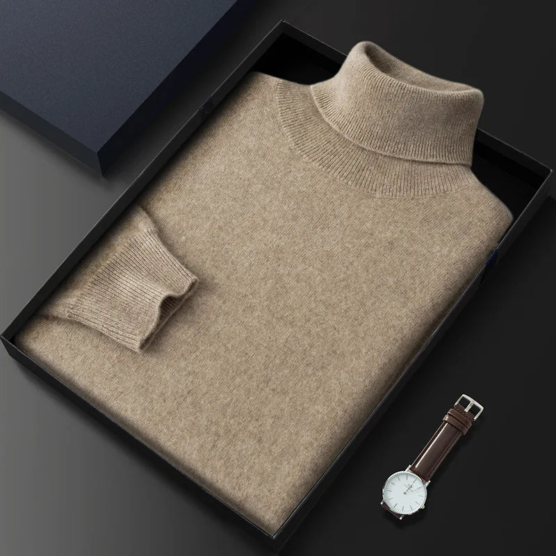 Maglione a Collo Alto da Uomo Sylvara in Cashmere 100%
