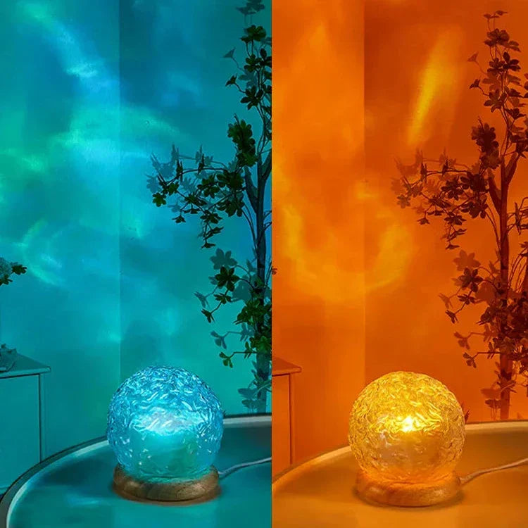 Lampada da tavolo unica con effetto onda – puro relax!