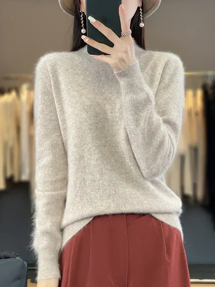 Maglione in Cashmere Ultra Morbido per Donna Lyria 100 Percento