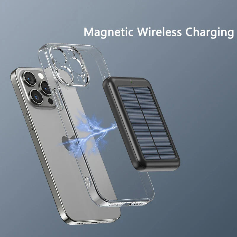 PowerNova SolarCharge 20.000mAh Powerbank con MagSafe e Ricarica Wireless | Ricarica USB-C e Solare