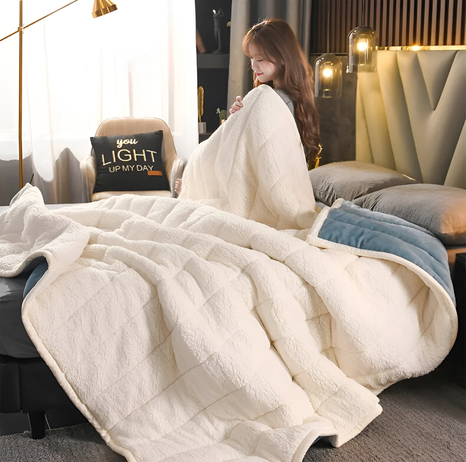 Coperta in Fleece di Lusso - Super Morbida, Confortevole e Calda - Materiali di Alta Qualità