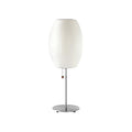 Sicon Lampada da Tavolo – Polimero & Acciaio – Bianco – E26/E27 – Lampada da Tavolo LED Moderna per Ambienti Eleganti